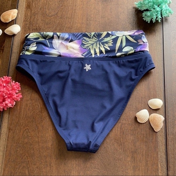 NWT Quint Soul Blue Floral Swim Bottoms Sz. S - Picture 5 of 10